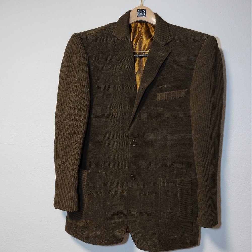 INSERCH Limited edition Blazer Style ITALY Dark Green corduroy look
